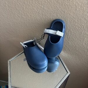 Kids Blue Sandals with white straps